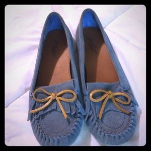 Blue Lucky Brand moccasins size 9